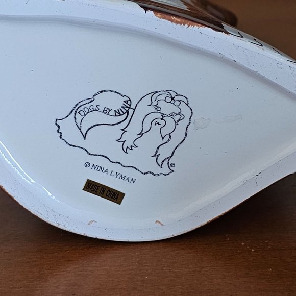 Dogs By Nina Lyman Boxer Vase Puppy Ceramic - Picture 7 of 8